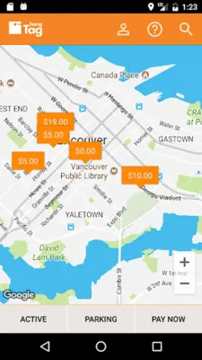hangTag Park & Go android App screenshot 4